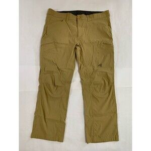 Eddie Bauer First Ascent Pants Mens 40x30 Beige Cargo Hiking Climbing READ